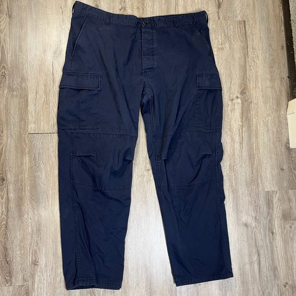 Rothco B.D.U Cargo Pants Navy Blue XXL Regular 44x31 Cotton Poly Work Military